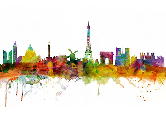 Paris France Skyline