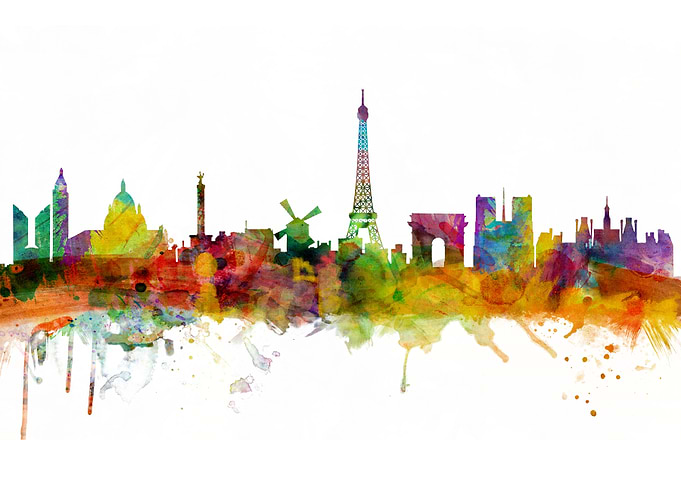 Paris France Skyline
