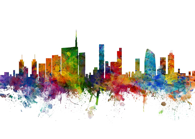 Milan Italy Skyline