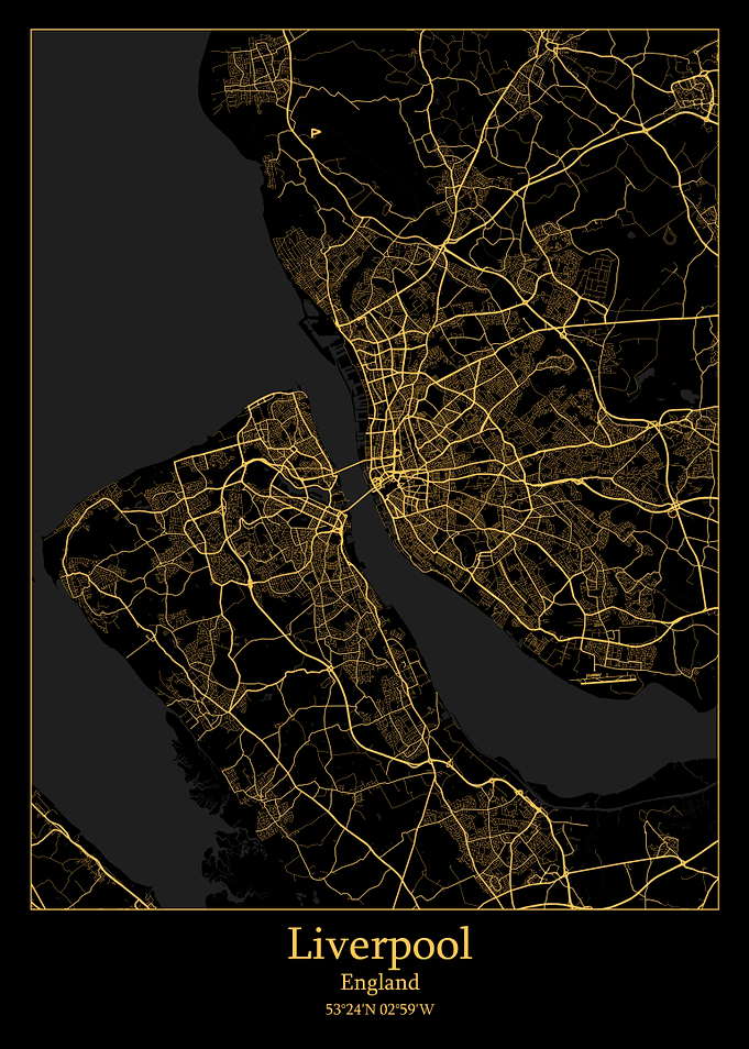Liverpool England map