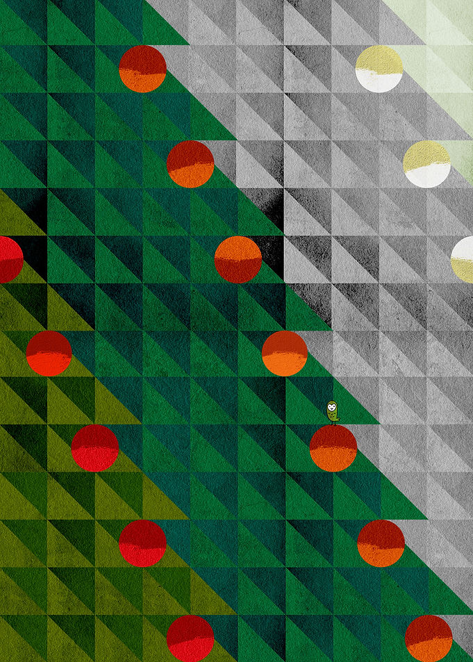 Christmas tree forest