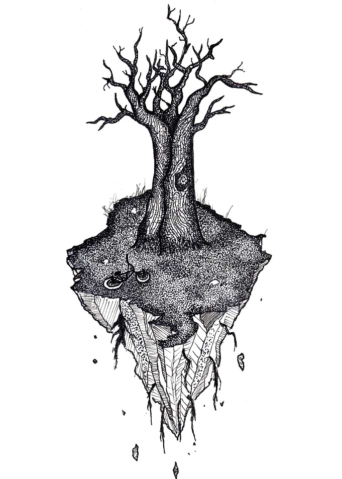 arbol dotwork dos