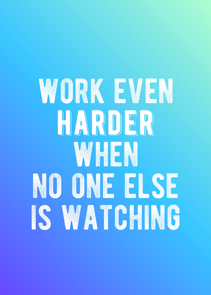 Work Harder