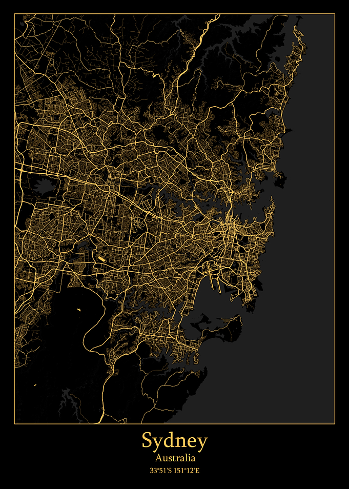 Sydney city map