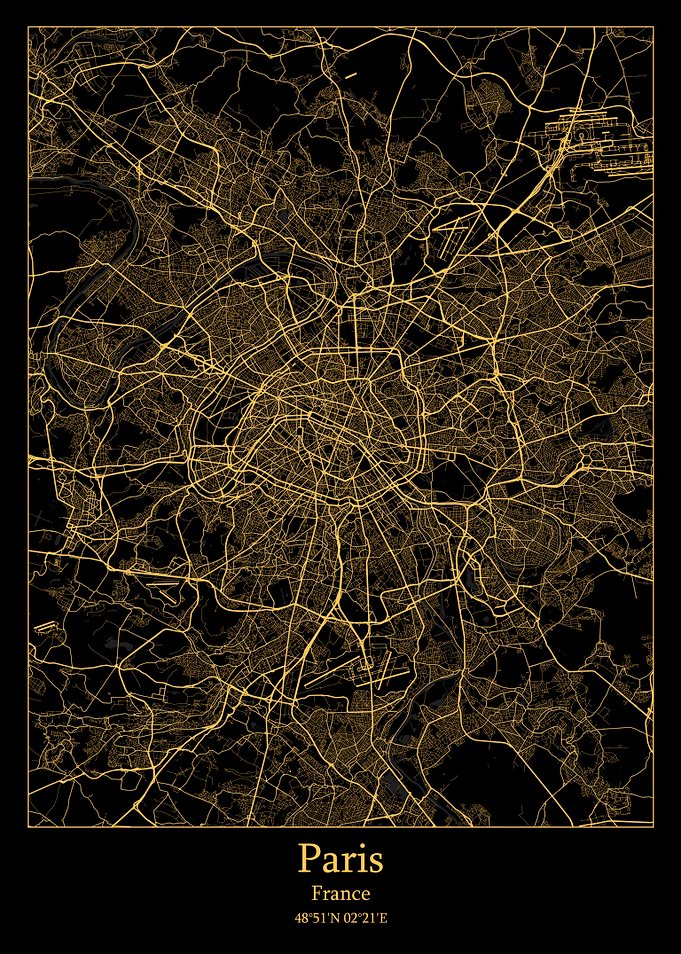 Paris France map