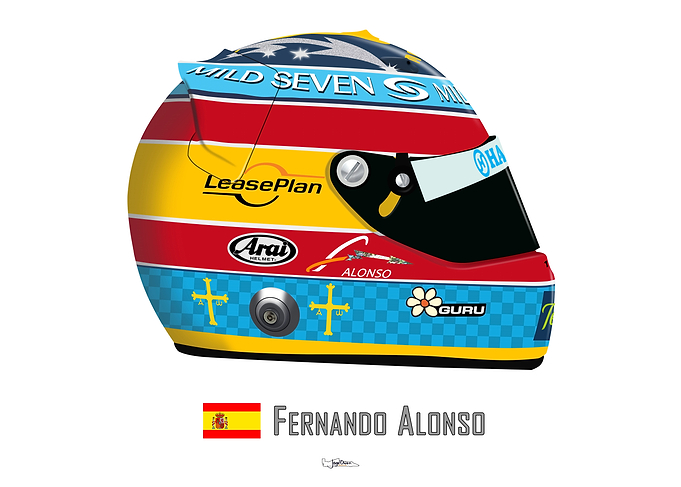 Fernando Alonso Helmet