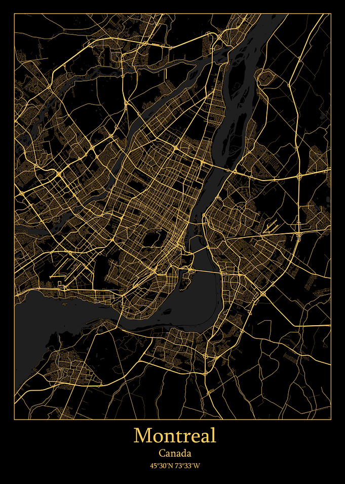 Montreal Canada map
