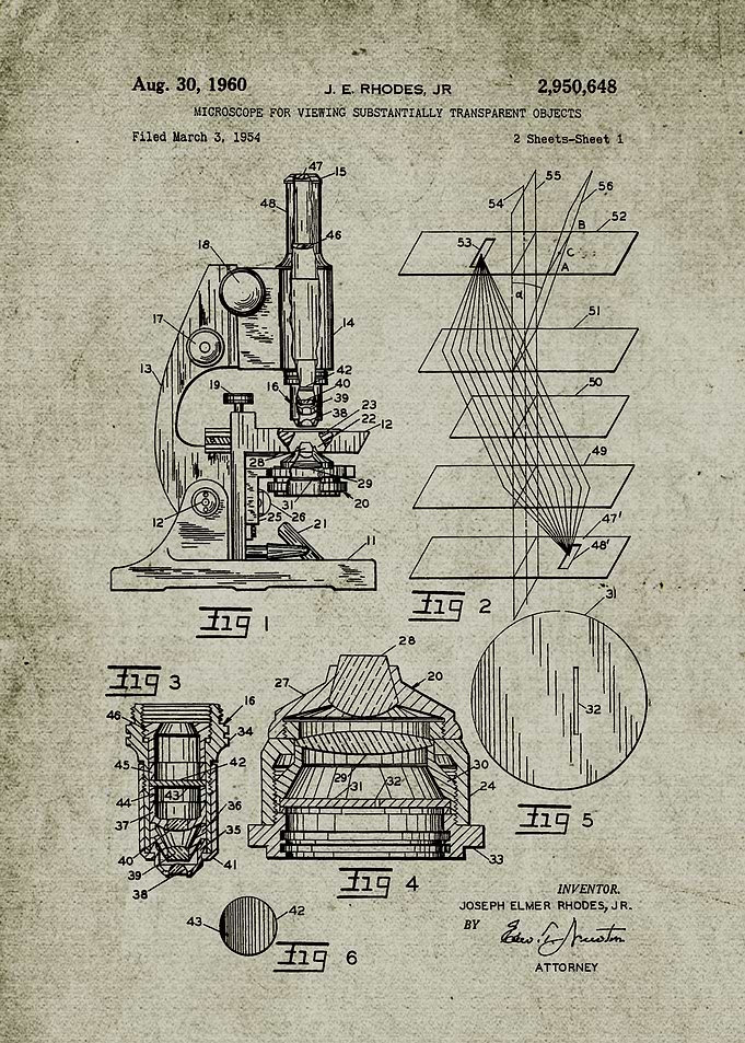 1954 Microscope