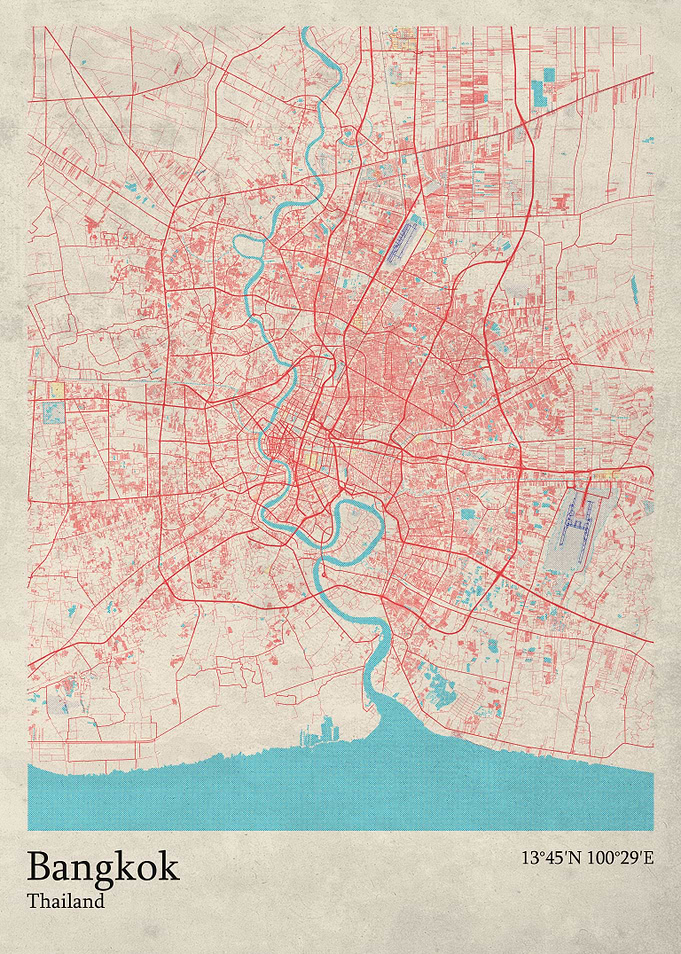 Bangkok city map