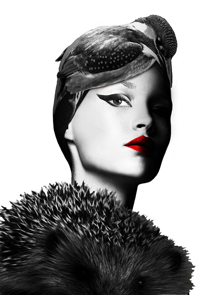 Portraitcollage 04 BW