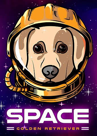 Space Golden Retriever