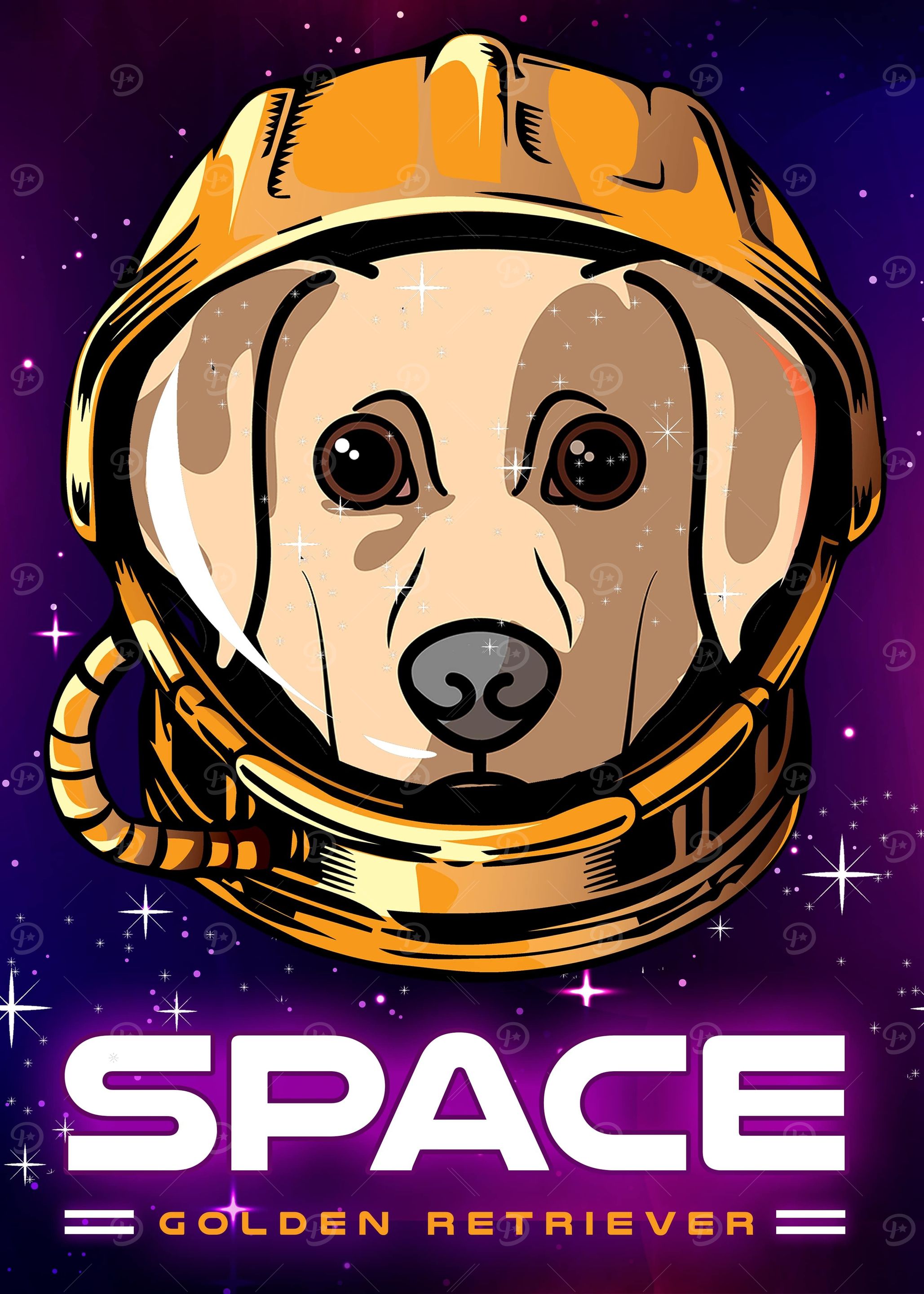 Space Golden Retriever