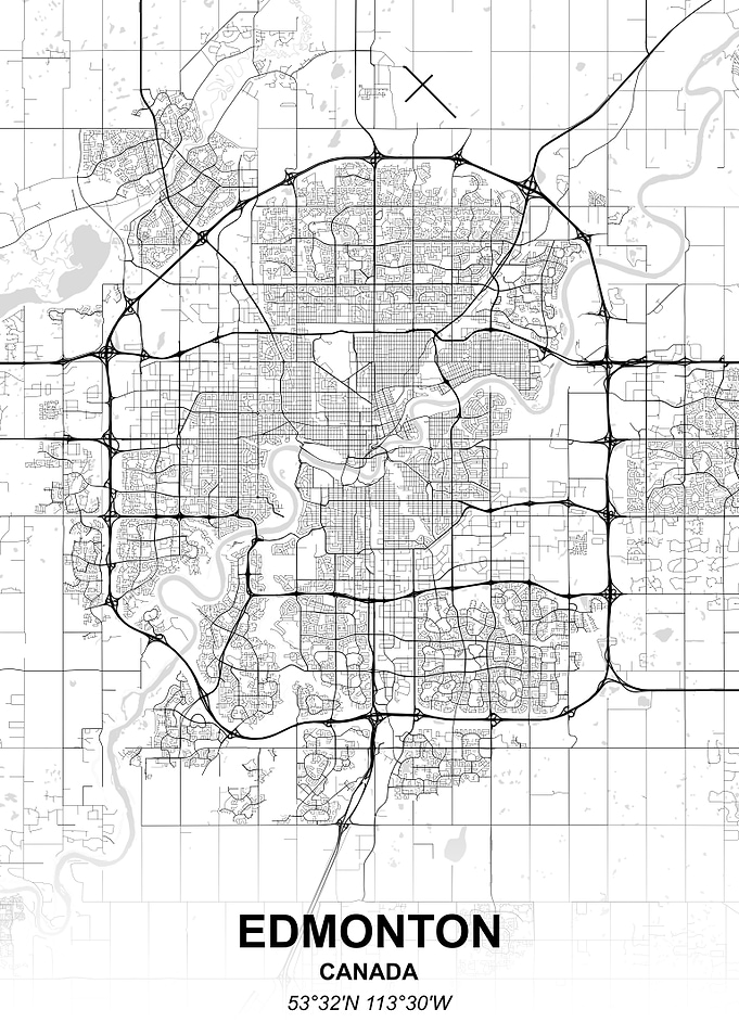 Edmonton city map