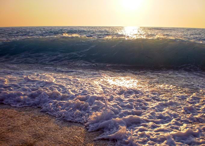 Katizma beach at sunset