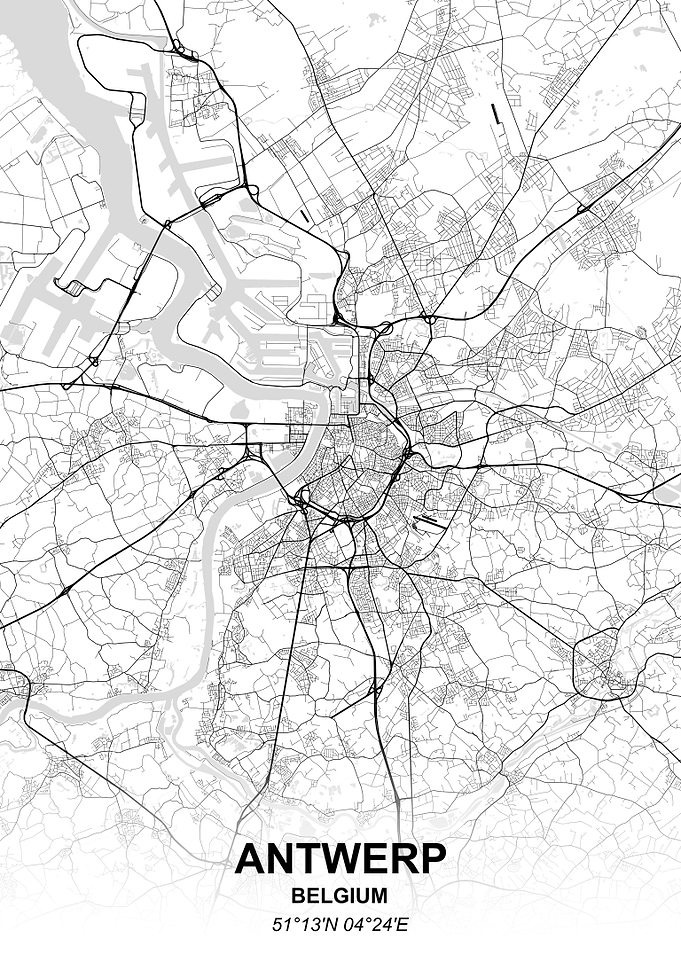 Antwerp city map