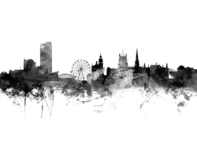Sheffield England Skyline