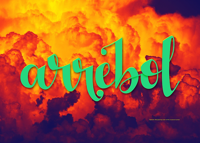 Arrebol and clouds