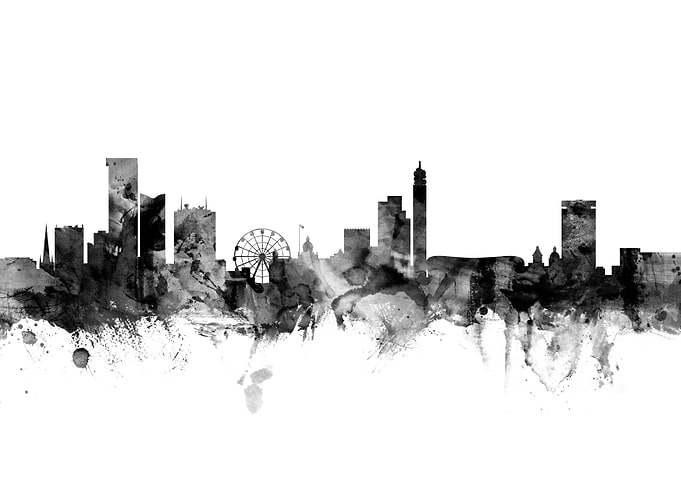 Birmingham England Skyline