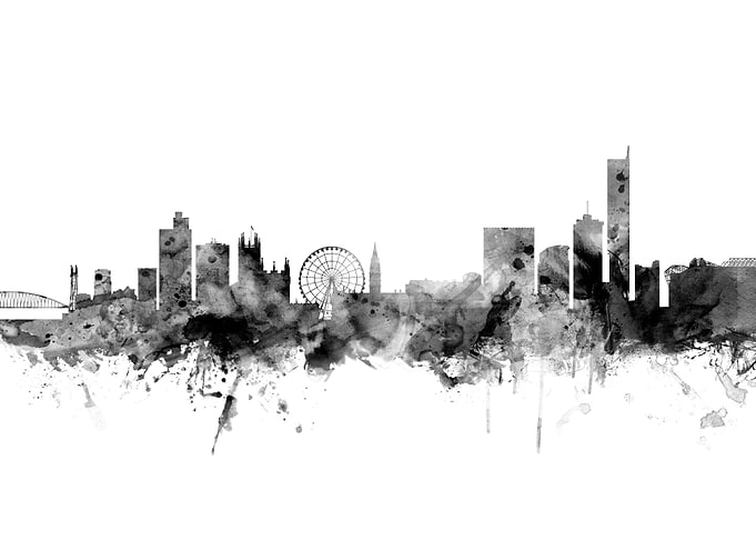 Manchester England Skyline