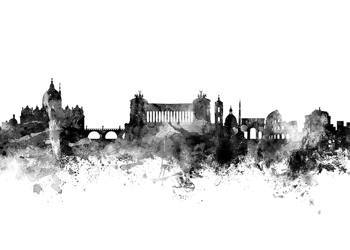 Rome Italy Skyline