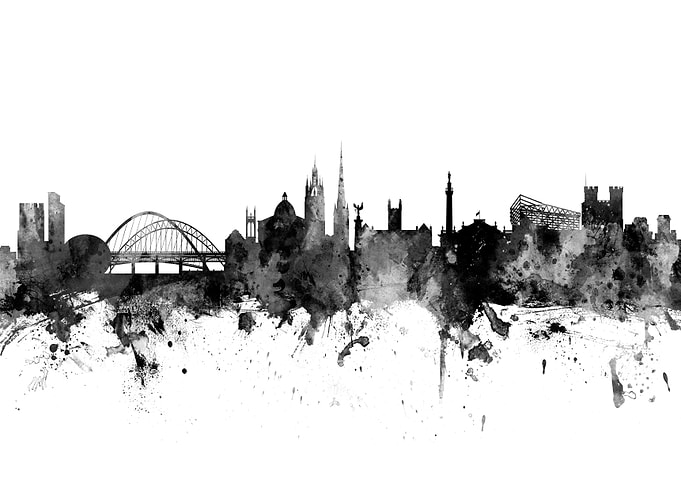 Newcastle England Skyline