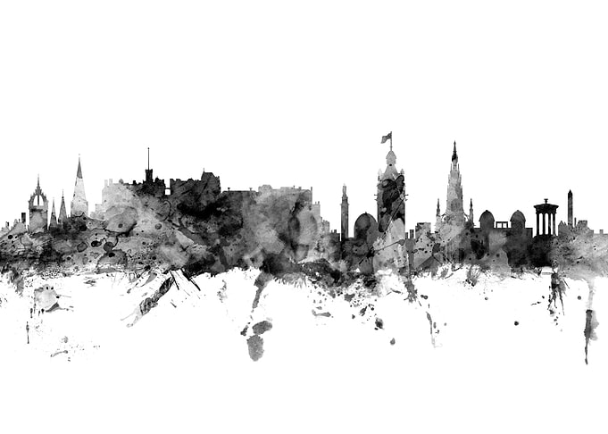 Edinburgh Scotland Skyline