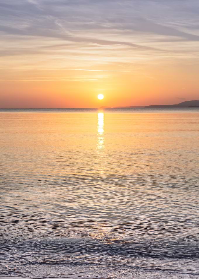 Red Sunrise on the beach