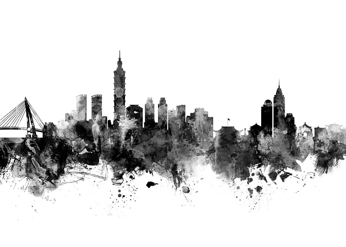 Taipei Taiwan Skyline