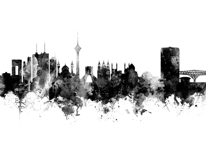 Tehran Iran Skyline