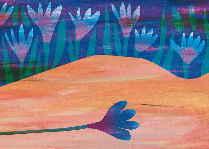 Nude Covered With Flower