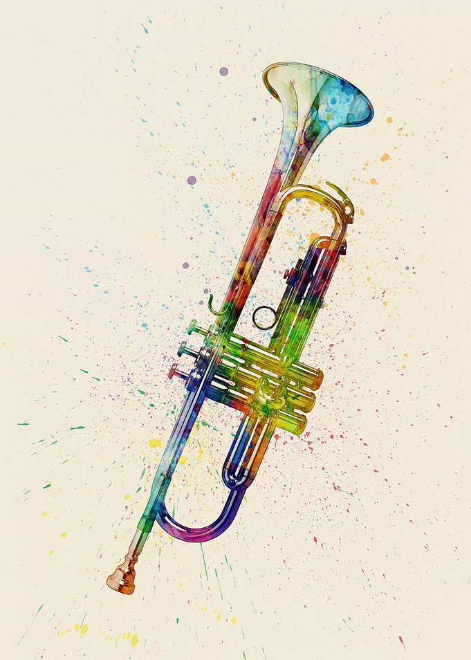 Trumpet Watercolour