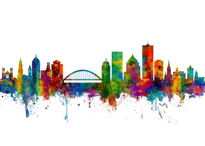 Rochester New York Skyline