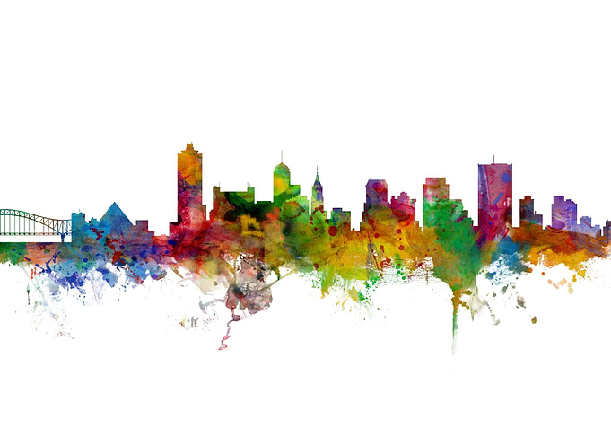 Memphis Tennessee Skyline