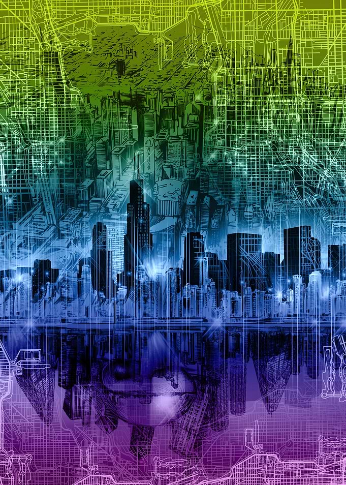chicago city abstract 3