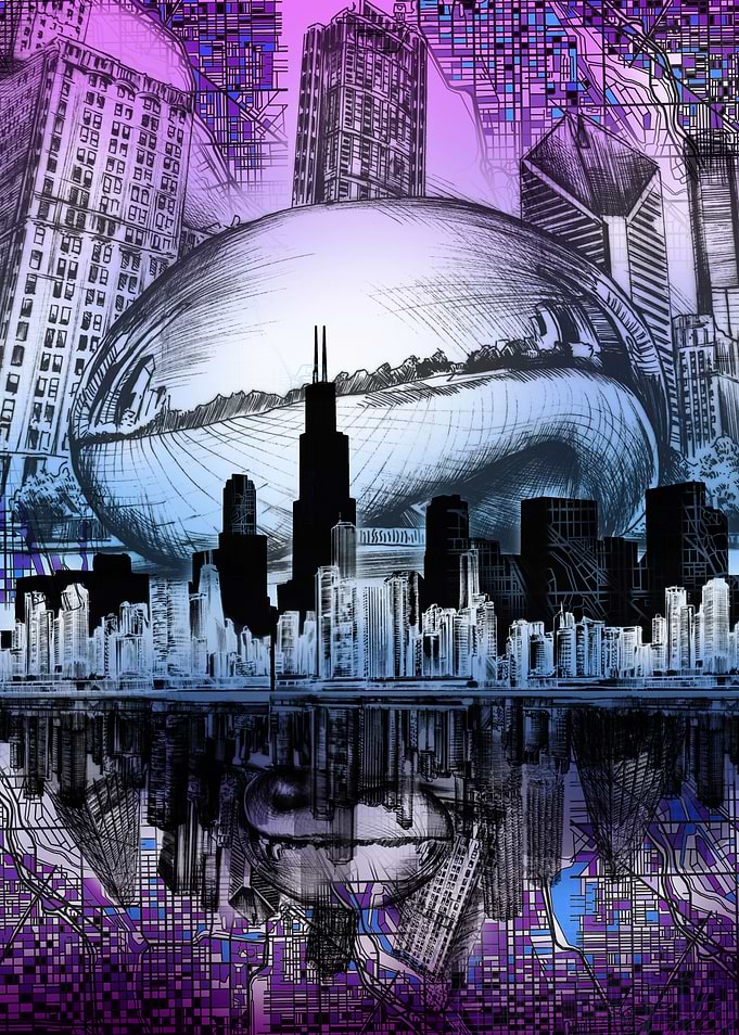 chicago city abstract 2