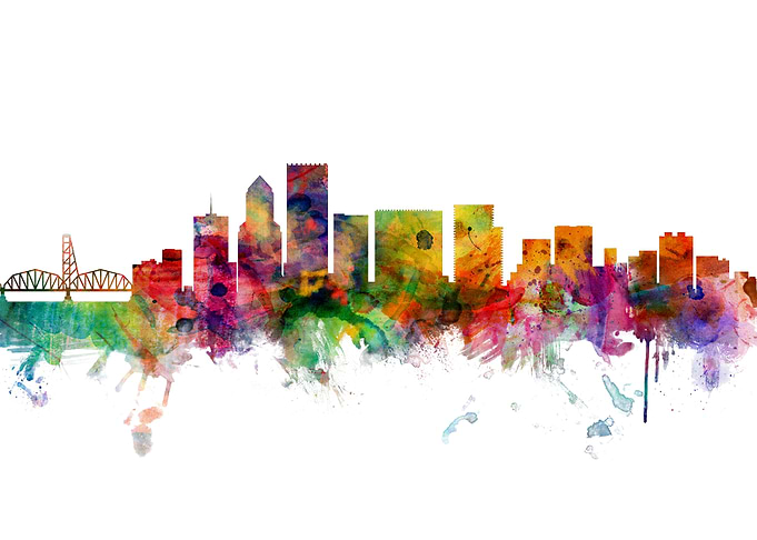 Portland Oregon Skyline