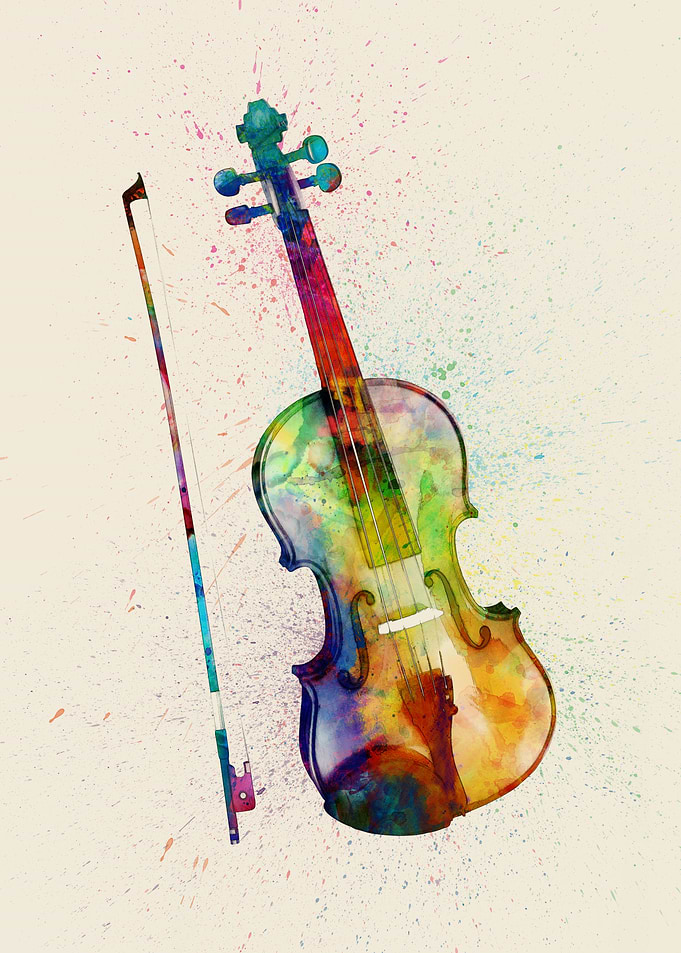 Violin Watercolor