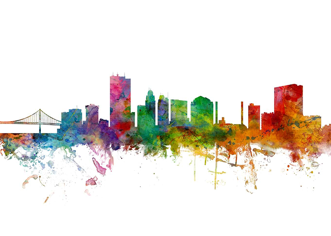 Toledo Ohio Skyline