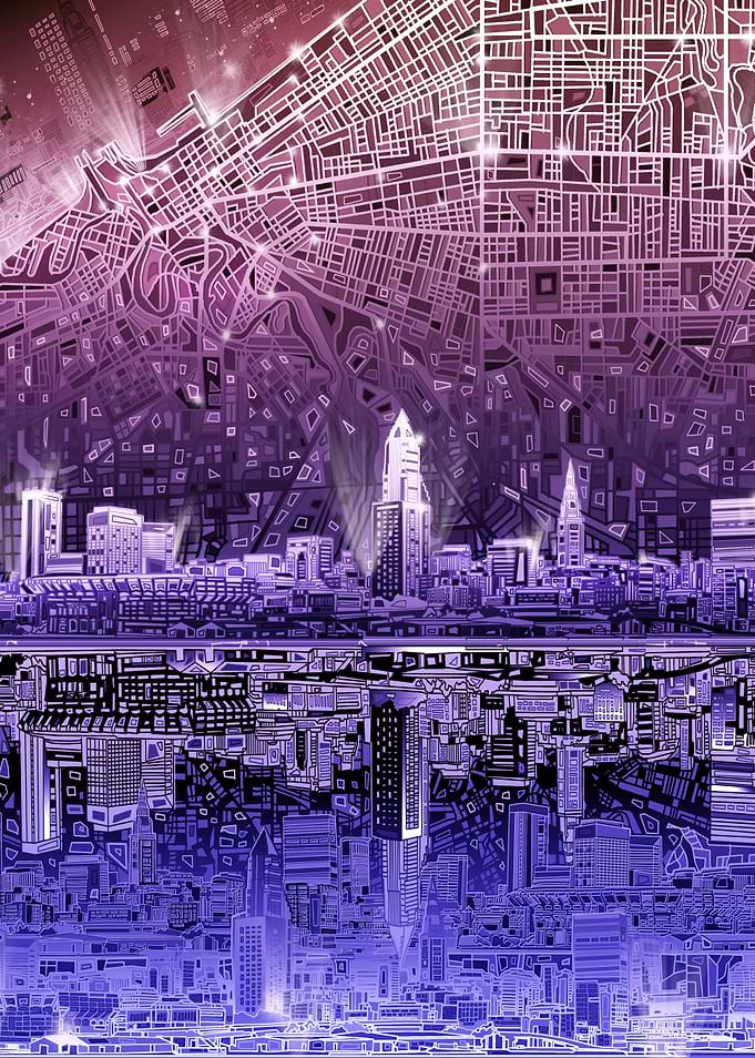 cleveland city abstract 4