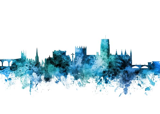 Durham England Skyline