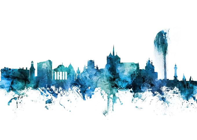 Geneva Switzerland Skyline
