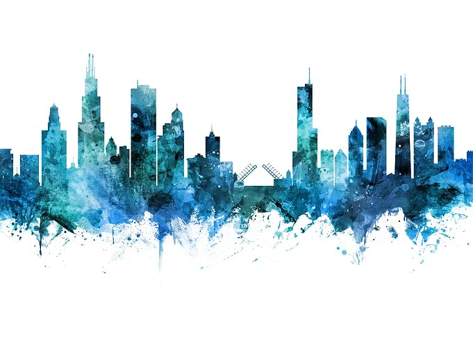 Chicago Illinois Skyline