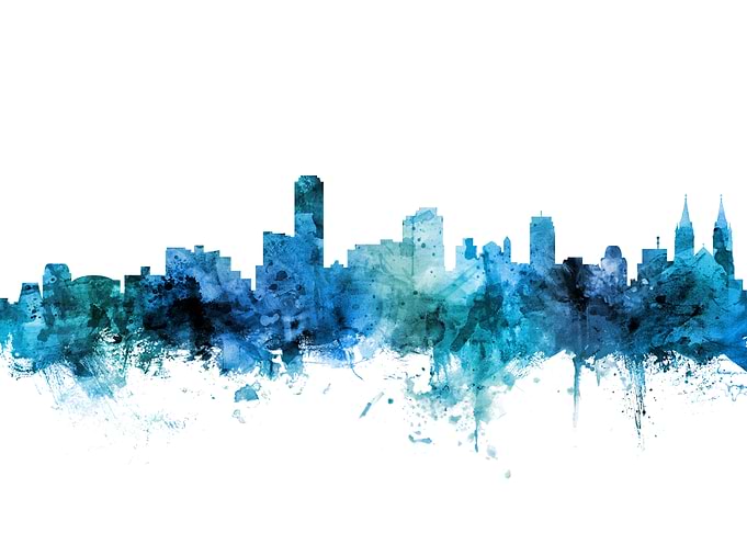 Adelaide Australia Skyline