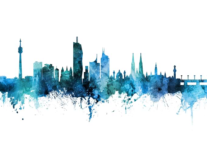 Vienna Austria Skyline