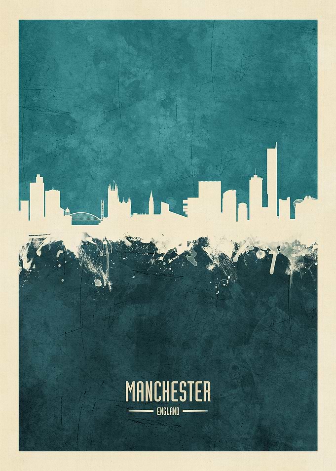 Manchester England Skyline