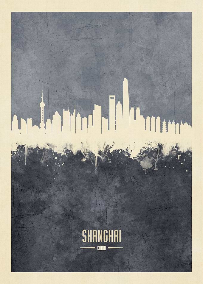Shanghai China Skyline