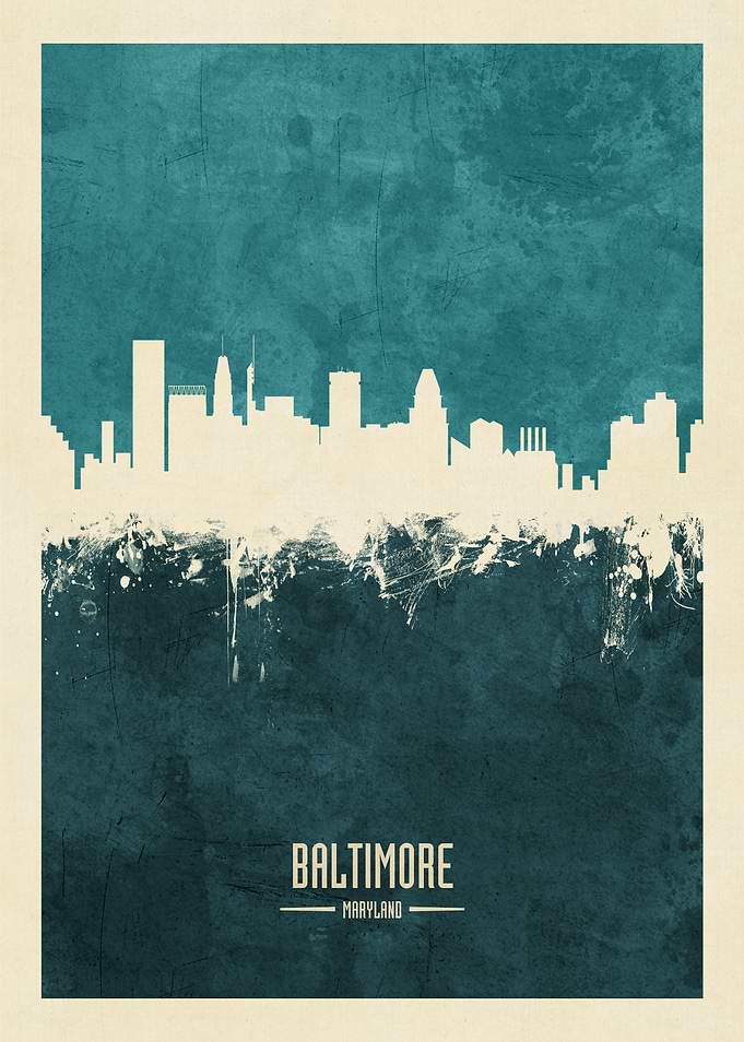 Baltimore Maryland Skyline