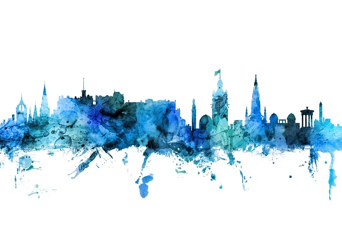 Edinburgh Scotland Skyline