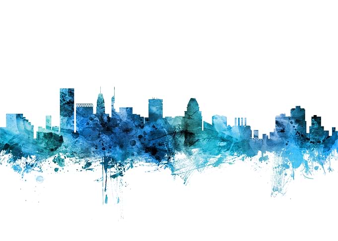 Baltimore Maryland Skyline