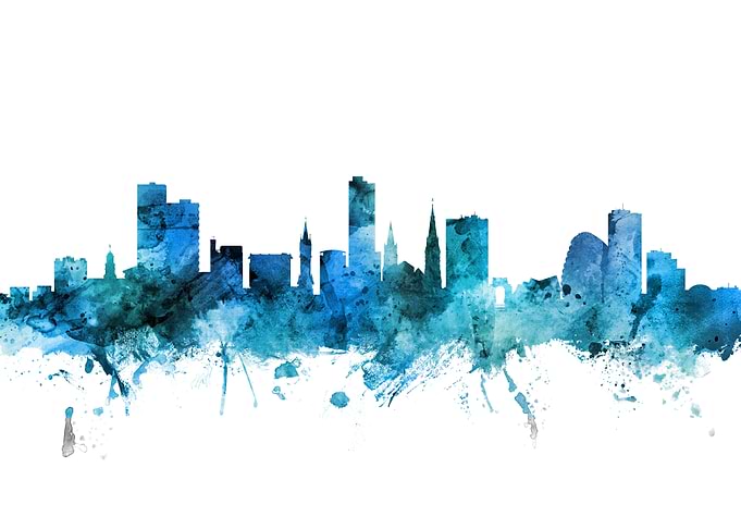 Leicester England Skyline